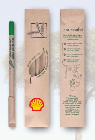 eco-neutral® Plantable Ghaf Seed Pen — view 3 — MaxPrint Dubai