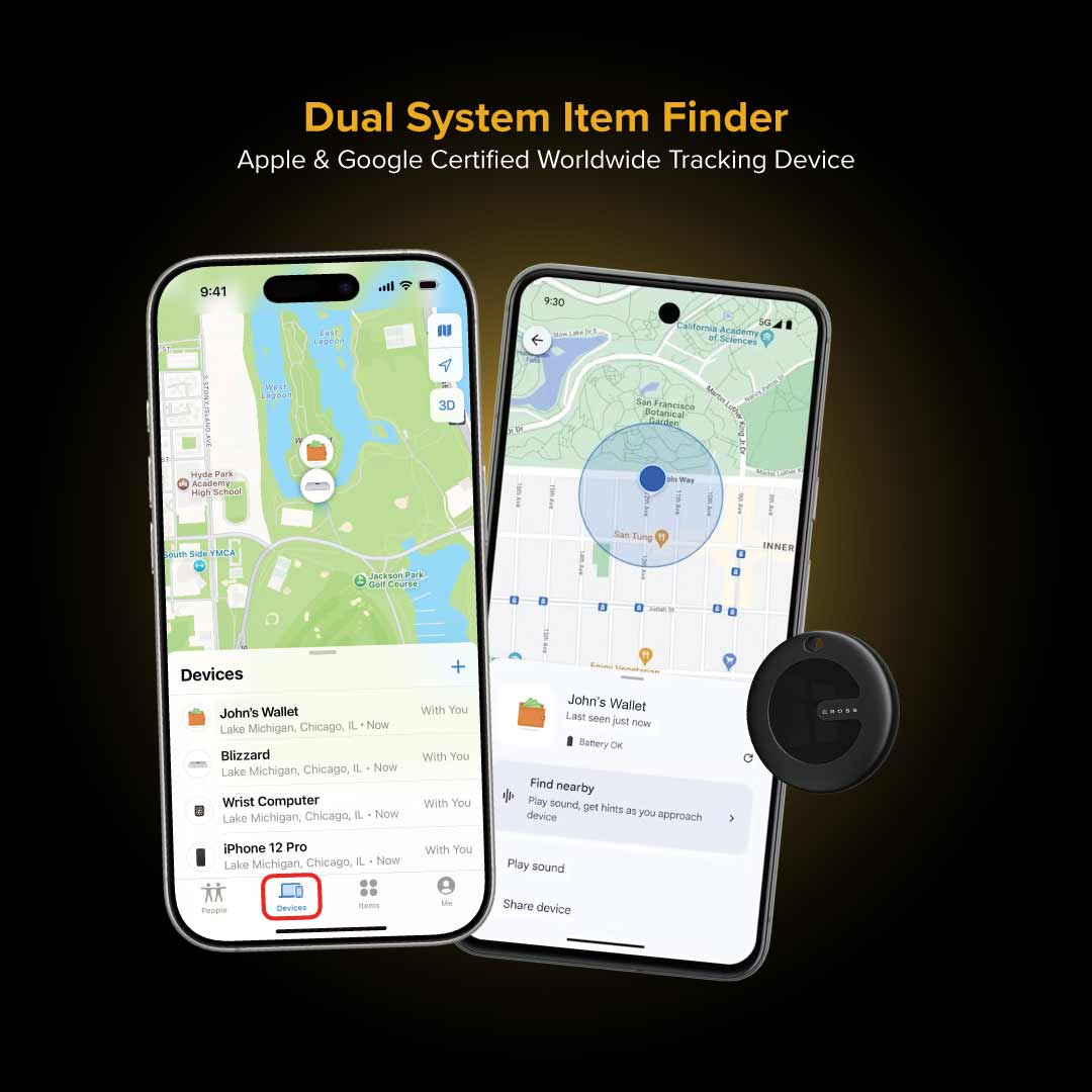 CROSS® Dual Find My Tag — Black