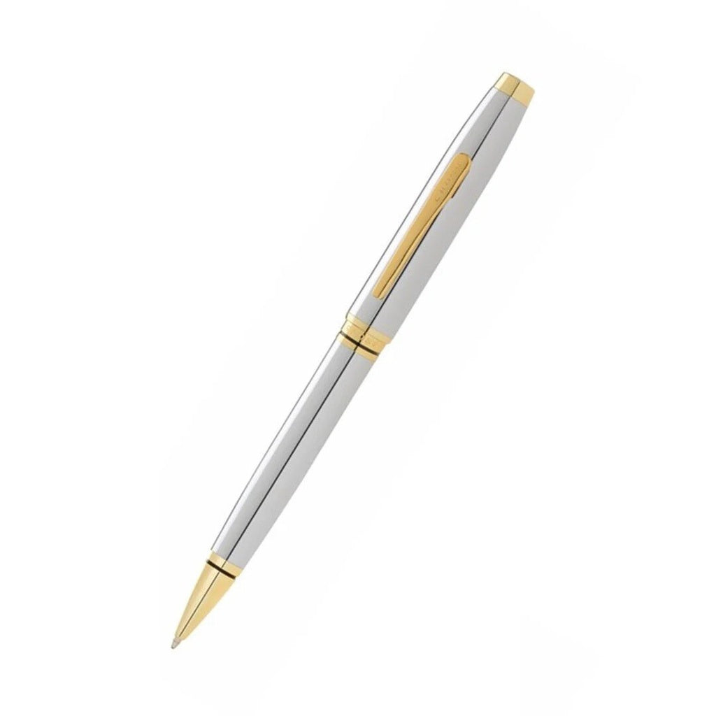 Cross Coventry Chrome/Gold Ballpoint Pen with Classic White Journal Gift Set — view 5 — MaxPrint Dubai