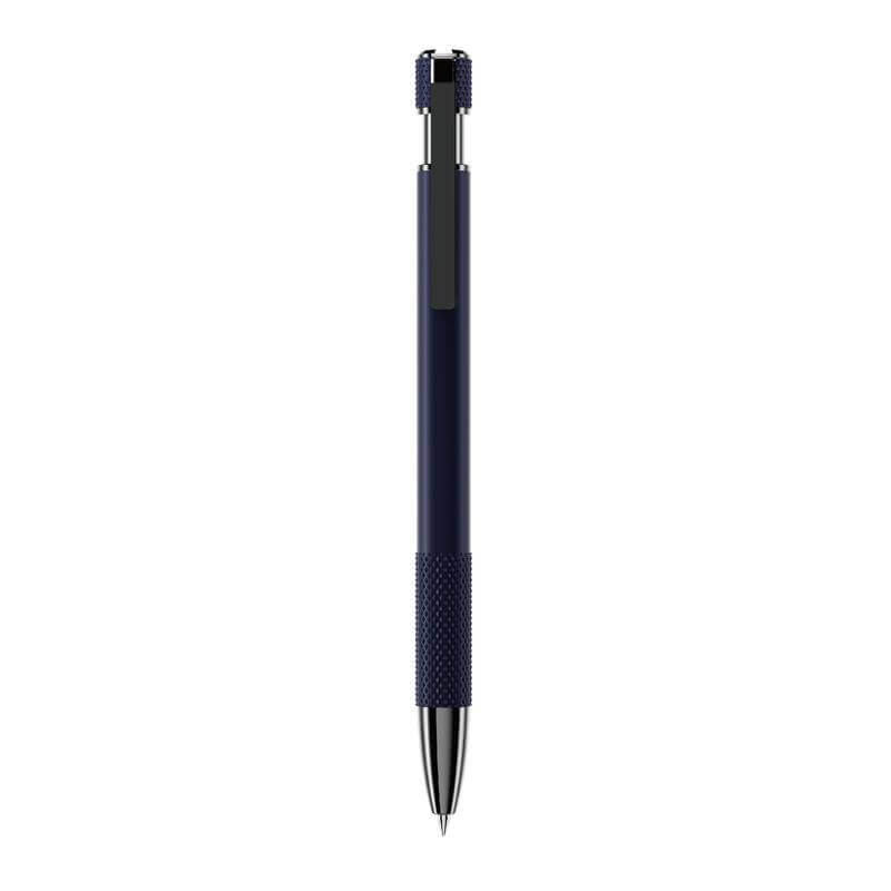 PILA - Recycled Aluminium Ballpoint Pen - Navy Blue — view 6 — MaxPrint Dubai