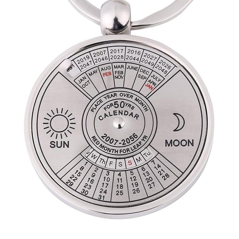 SLIGO - 50 Year Perpetual Calendar Keychain - Silver — view 3 — MaxPrint Dubai