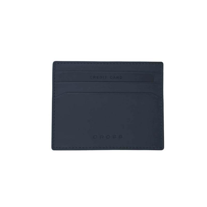CROSS Pebble Leather 6CC Classic Fold Wallet with 6CC Cardholder - Navy Blue — view 5 — MaxPrint Dubai