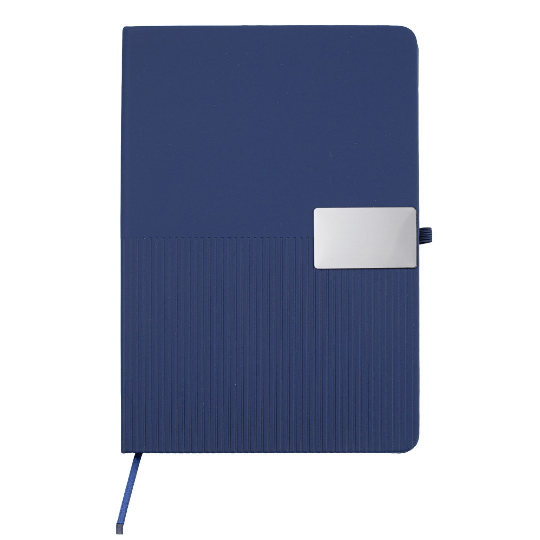 Ripple Set — Giftology Set of Notebook and Pen (Navy Blue)