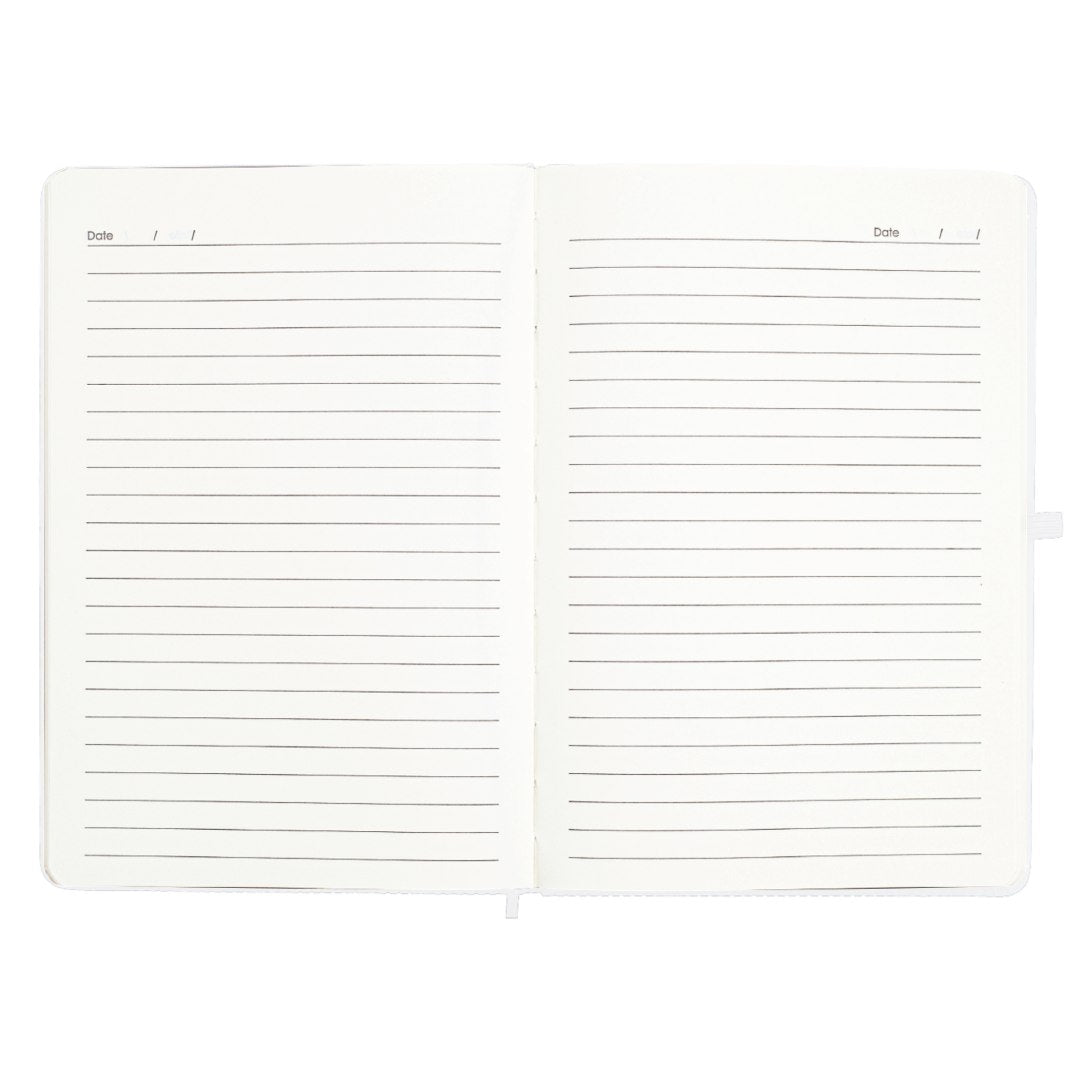 Ripple Set — Giftology Set of Notebook and Pen (White)