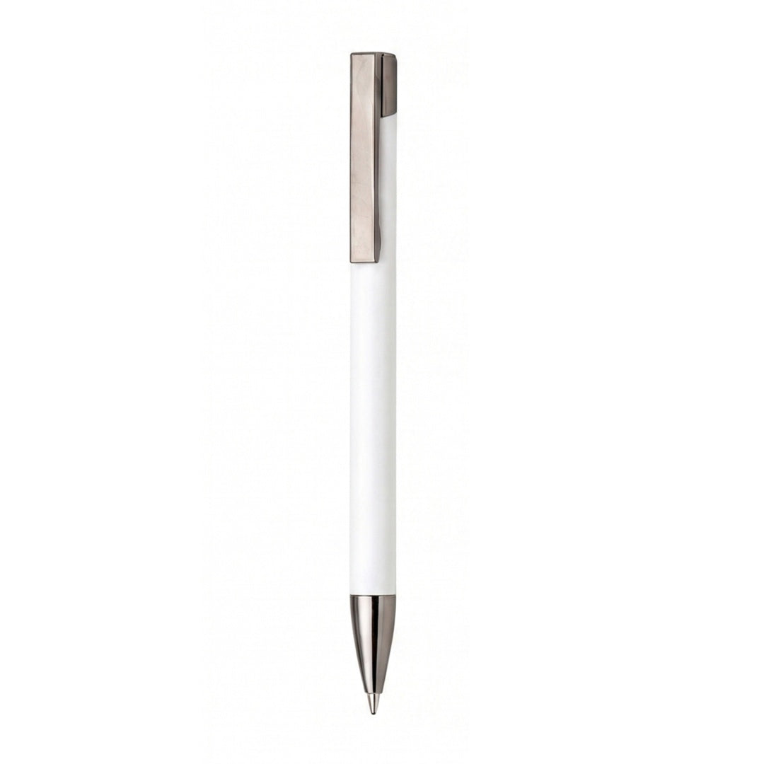 Ripple Set — Giftology Set of Notebook and Pen (White)