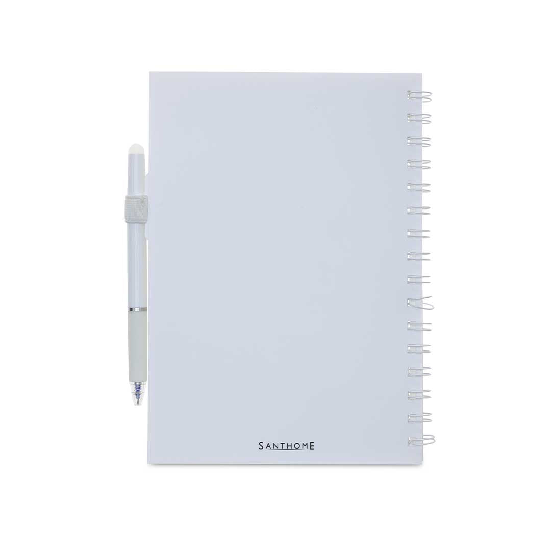 Santhome® Eternity - The Reusable Notebook & Pen Set - White — view 7 — MaxPrint Dubai