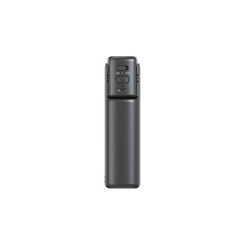 ZEPHYR - @memorii 4-in-1 Fan Powerbank, Safety Alarm & Torch - Black