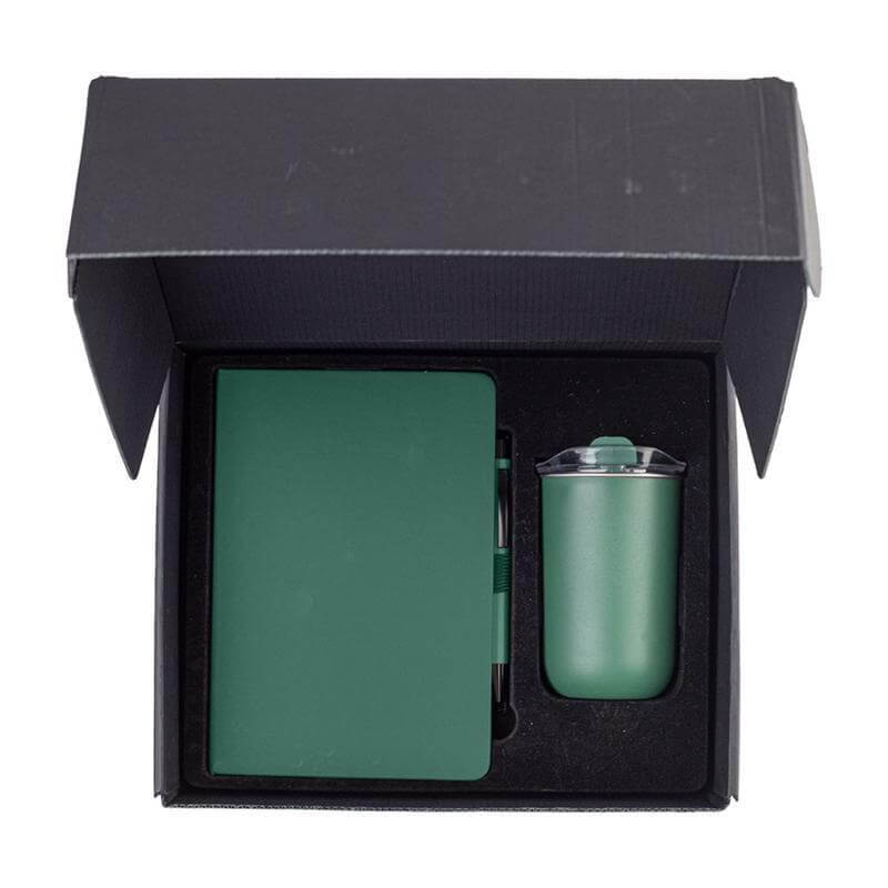 HEVIZ - Giftology Set of Tumbler, A5 Notebook and Pen - Green — view 5 — MaxPrint Dubai