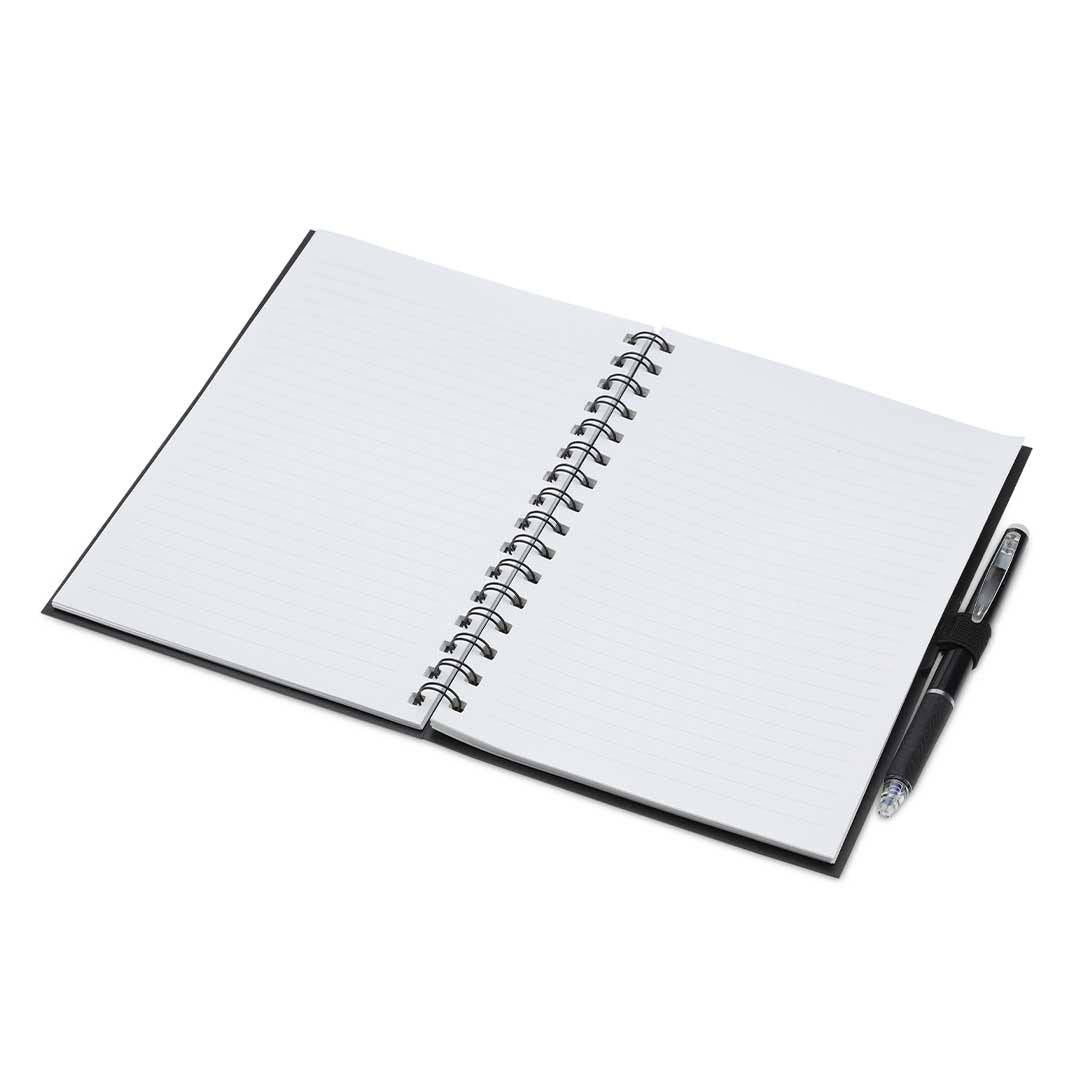 Santhome® Eternity - The Reusable Notebook & Pen Set - Black — view 3 — MaxPrint Dubai