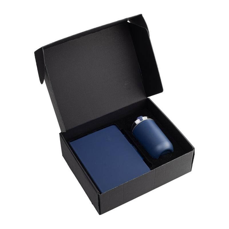 HEVIZ - Giftology Set of Tumbler, A5 Notebook and Pen - Navy Blue — view 4 — MaxPrint Dubai
