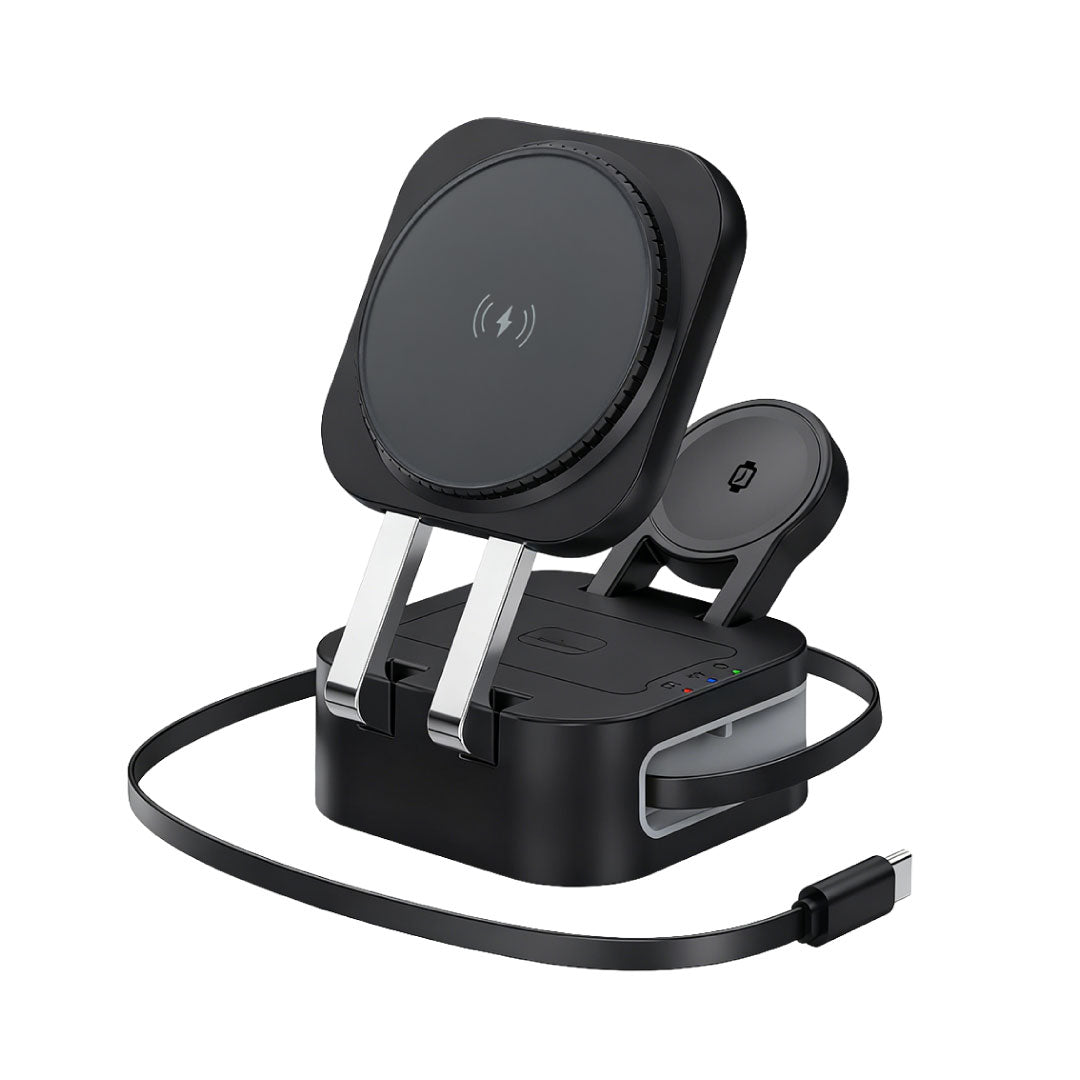 TRIODE @memorii 4 in 1 Foldable Wireless Fast Charging Station