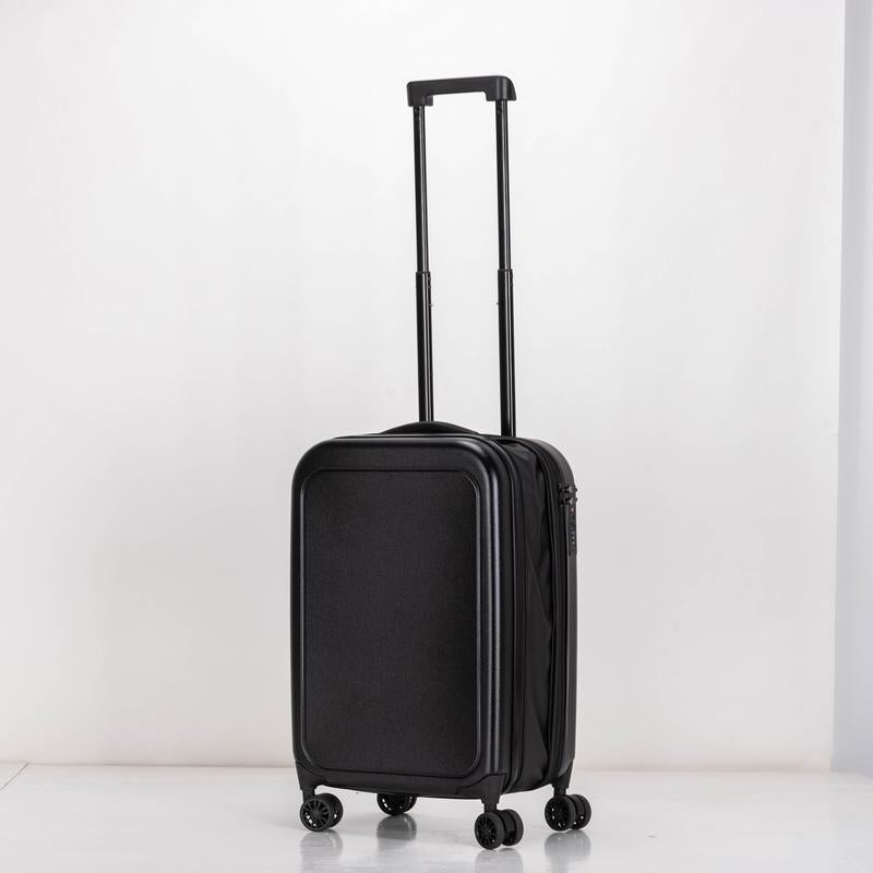 ROSTOCK - SANTHOME Foldable Cabin Trolley Bag - Black Matt Finish — view 7 — MaxPrint Dubai