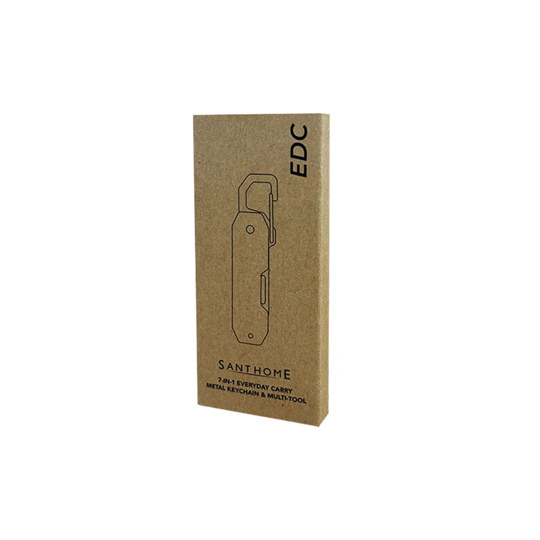 Santhome EDC Foldable Keytool and Parcel Cutter - Black