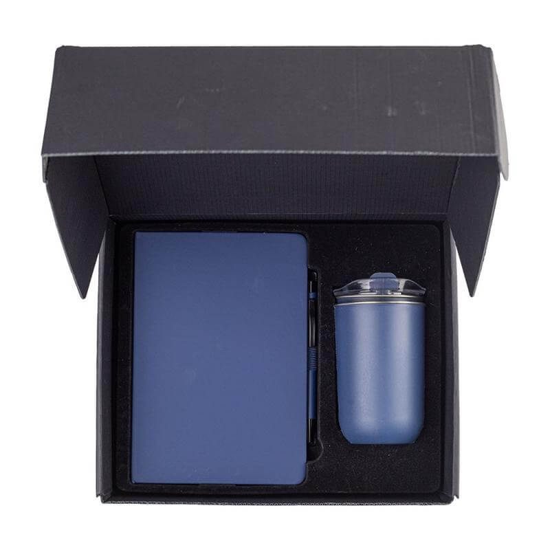 HEVIZ - Giftology Set of Tumbler, A5 Notebook and Pen - Navy Blue — view 5 — MaxPrint Dubai