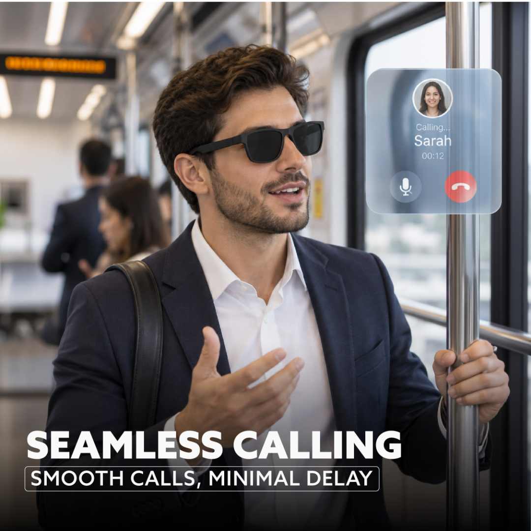 @memorii AI translation smart glass in black