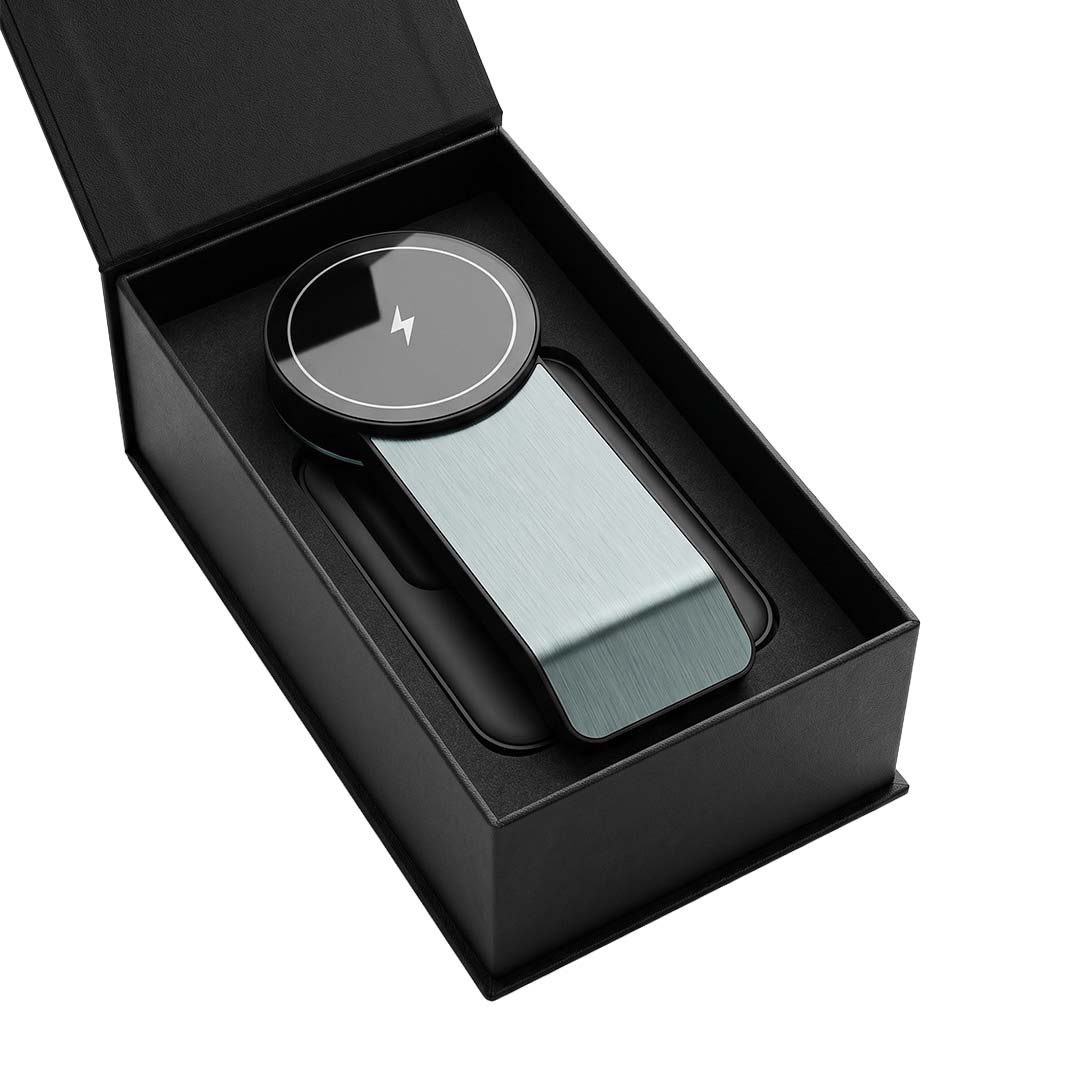 POWERBASE @memorii 3 in 1 Wireless Fast Charging Station with Ambient Light — view 5 — MaxPrint Dubai