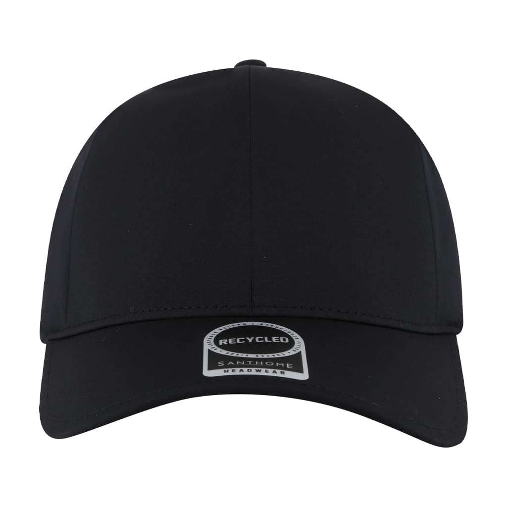 PEAK - Santhome® DryNCool® Advanced Seamless 6-Panel Cap - Black — view 3 — MaxPrint Dubai