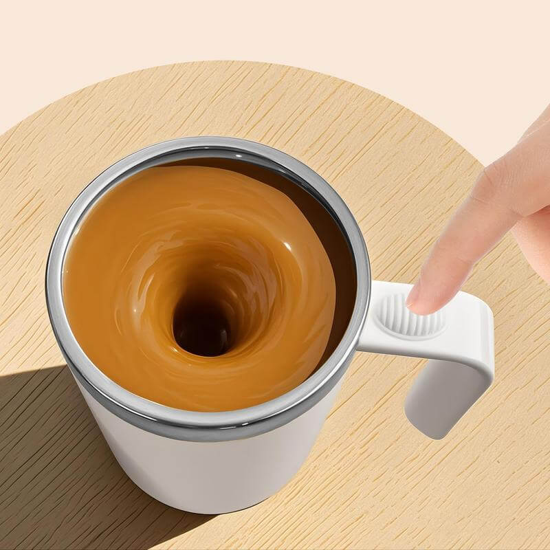 CAFFE - Hans Larsen Auto-Stirring Coffee Mug - White — view 6 — MaxPrint Dubai