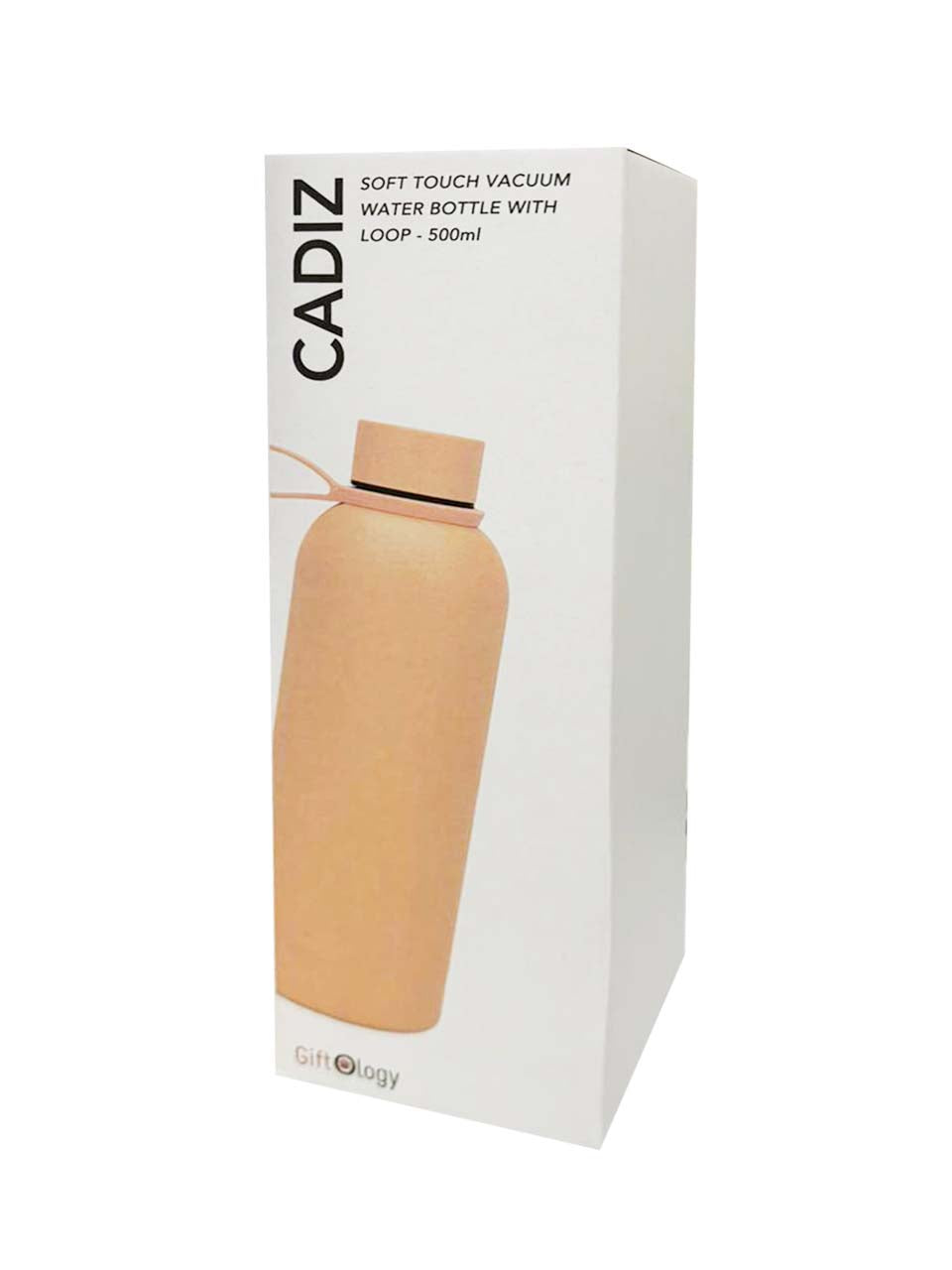 CADIZ - Giftology Double Wall Stainless Steel Bottle 500ml - Peach Pink — view 3 — MaxPrint Dubai