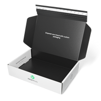 100 Corrugated Box – 35x25x10cm, Black Print