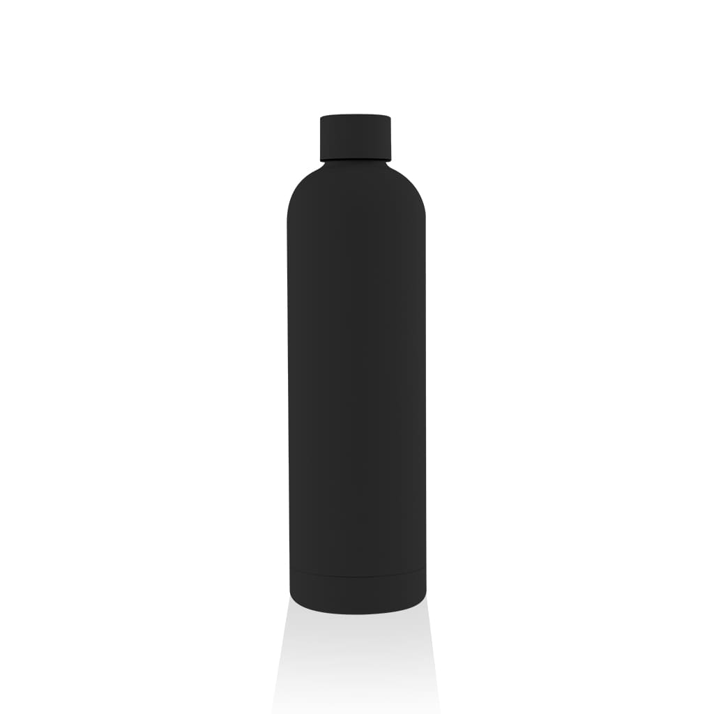 ORDINO - Soft Touch Insulated Water Bottle - 750ml - Black