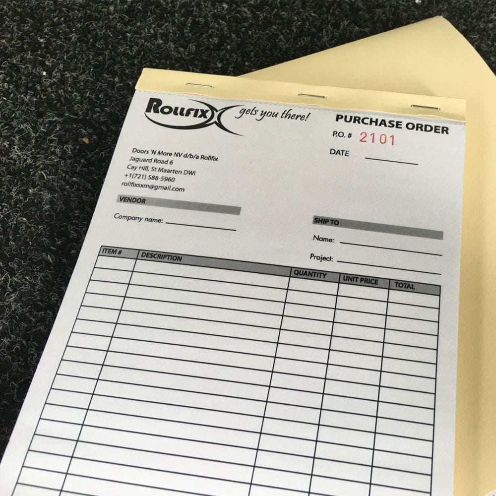 5 NCR Books A4 One Color Printing 1 + 1
