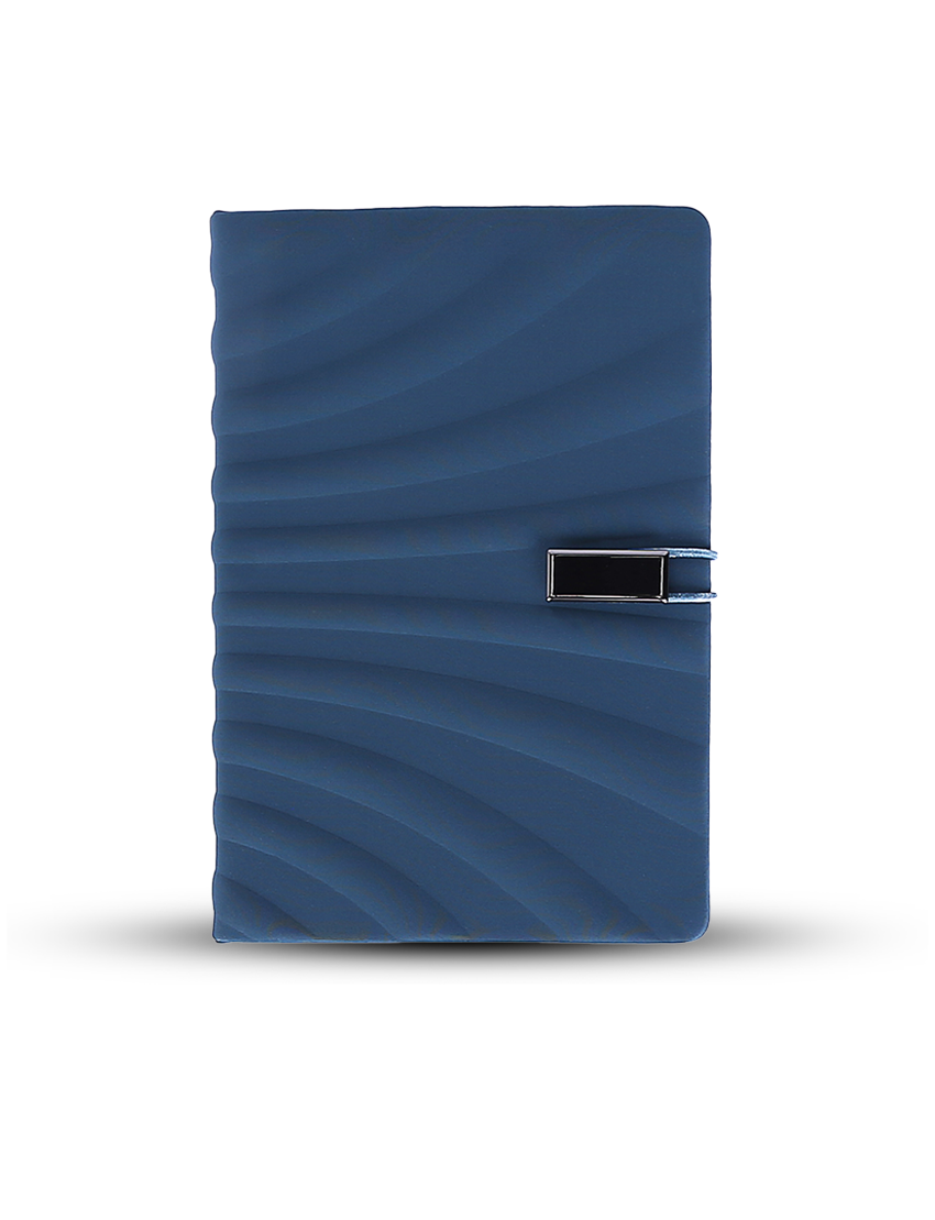 Sophi Note — A5 Notebook with Wavy Design and Elastic Closure