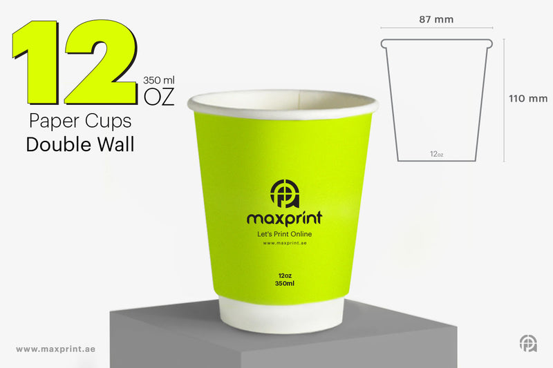 2000 Paper Cups Double Wall 12 oz
