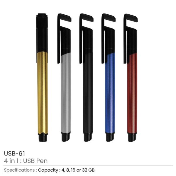 500 4 in 1 Multi-Functional Pen USB