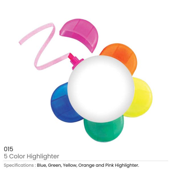 250 5 Colors Highlighter