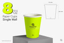 2000 Paper Cups Single Wall 8 oz