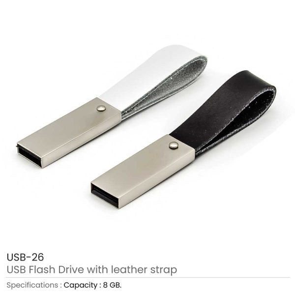 50 8GB USB with Leather Strap