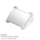 60 Acrylic Desk Sign Holders