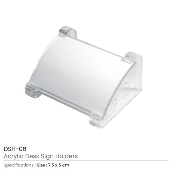 60 Acrylic Desk Sign Holders