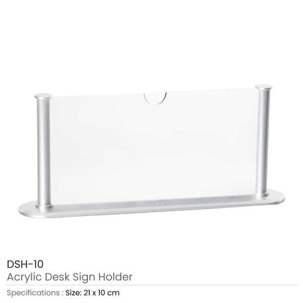 10 Acrylic Desk Sign Holder