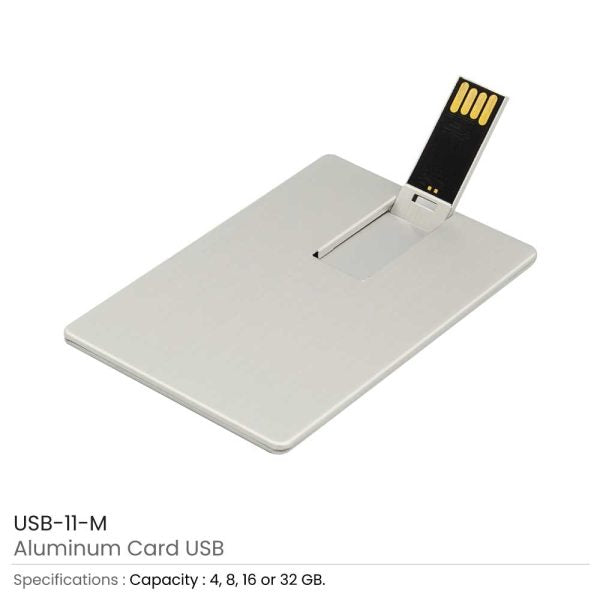 50 Aluminum Card Size USB 32GB