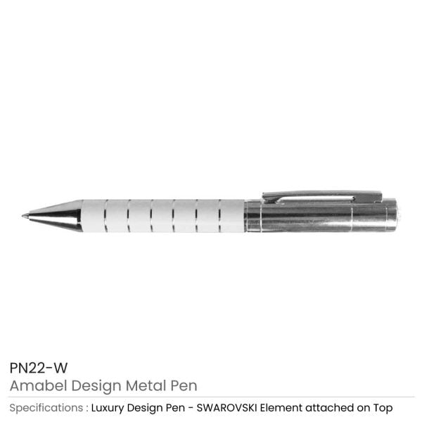 50 Amabel Design Metal Pens