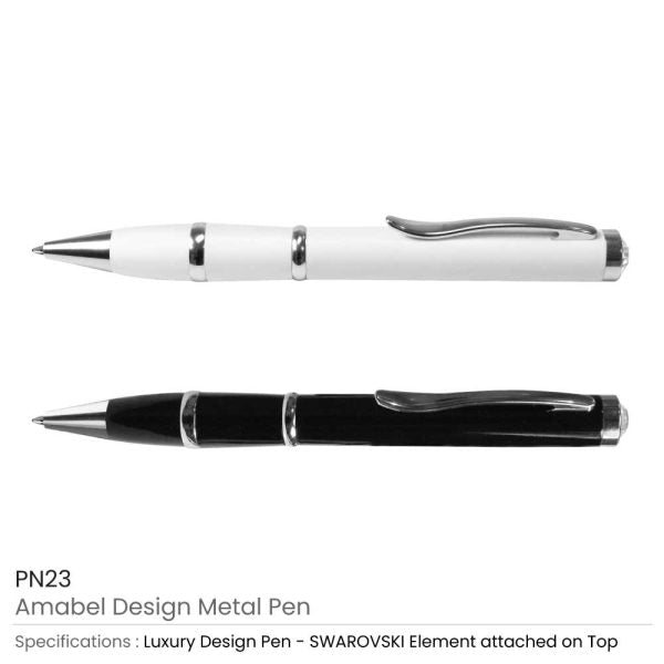 50 Amabel Design Metal Pens