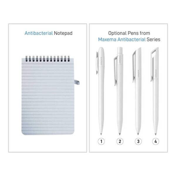 50 Antibacterial Gift Sets (Notepad + Bay Pen)