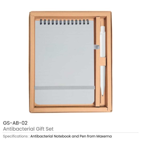 50 Antibacterial Gift Sets (Notepad + Bay Pen)