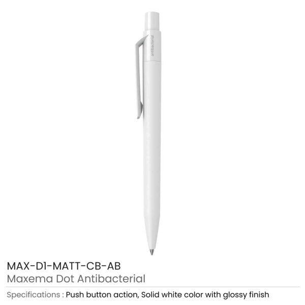 50 Antibacterial Pens Maxema Dot