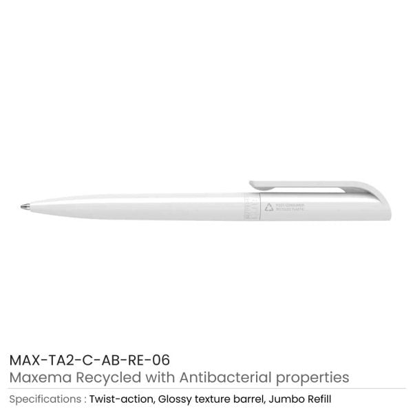 50 Antibacterial Recycled Pens