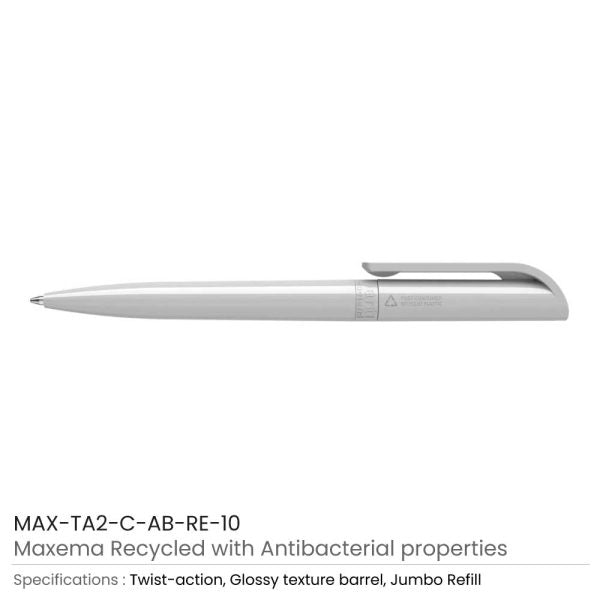 50 Antibacterial Recycled Pens