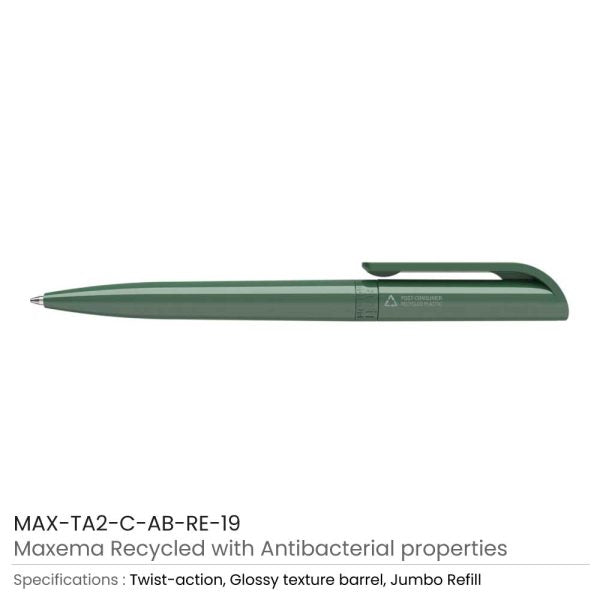50 Antibacterial Recycled Pens