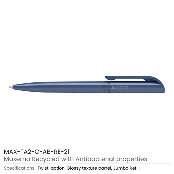 50 Antibacterial Recycled Pens