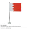 40 Flag with Metal Pole and Glass Base
