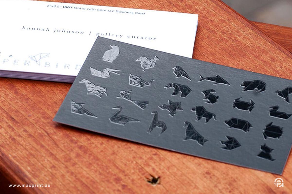 500 Business Cards, Matt Lamination, Spot UV