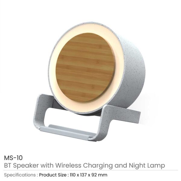 50 BT Speakers with Wireless Charging and Lamp