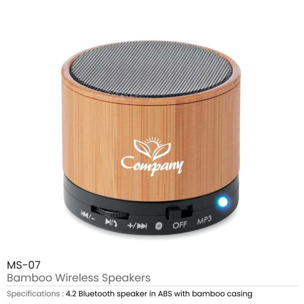 100 Bamboo Bluetooth Speaker