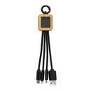 500 Bamboo Light Up Logo Multi-Charging Cables
